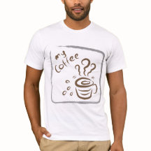 Funny Coffee Lover Quote Minimalist Sketch T-Shirt