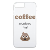 Funny coffee makes me poop emoji phrase