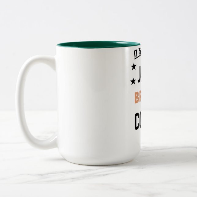  Funny Coffee Mug 15 oz, Green Coffee Cup, mug (Left)