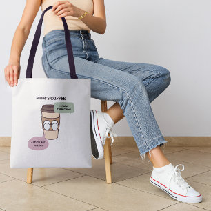 Funny Coffee Mum Secret Knowledge Quote Tote Bag