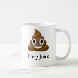 Funny coffee poop juice mug