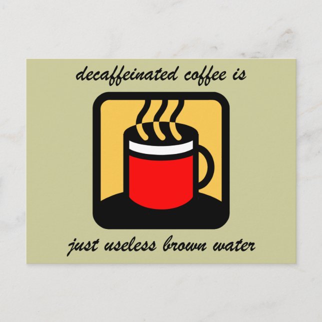 Funny coffee postcard (Front)