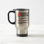 Funny Coffee Prescription Personalised Name Travel Mug<br><div class="desc">Funny Coffee Prescription Personalised Name Travel Mug features a personalised prescription for coffee. Personalise by editing the text in the text box provided. Designed by Evco Studio www.zazzle.com/store/evcostudio</div>