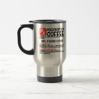 Funny Coffee Prescription Personalised Name