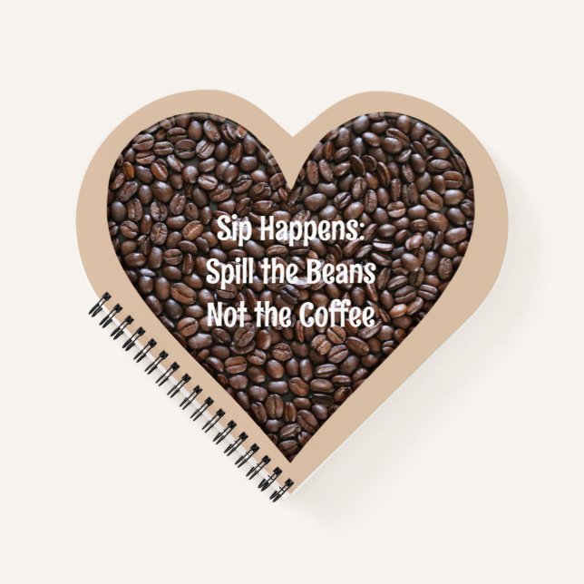 Funny Coffee Quote Notebook (Front)