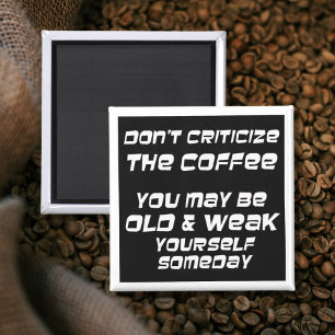 Funny coffee sayings humour kitchen novelty magnet