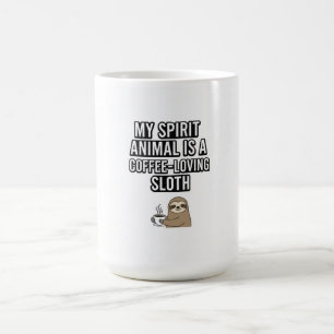 Funny Coffee Sloth T-Shirt   My Spirit Animal is a Mug