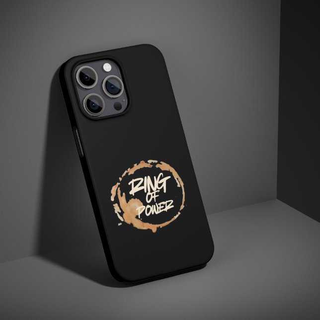 Funny Coffee Stain for Coffee Lovers Quote Ring of iPhone Case (Creator Uploaded)