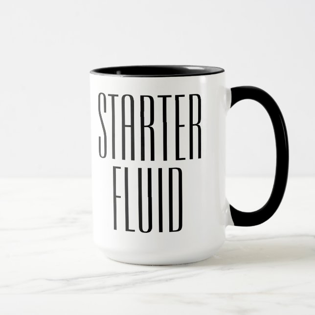 Funny Coffee Starter Fluid Mug (Right)