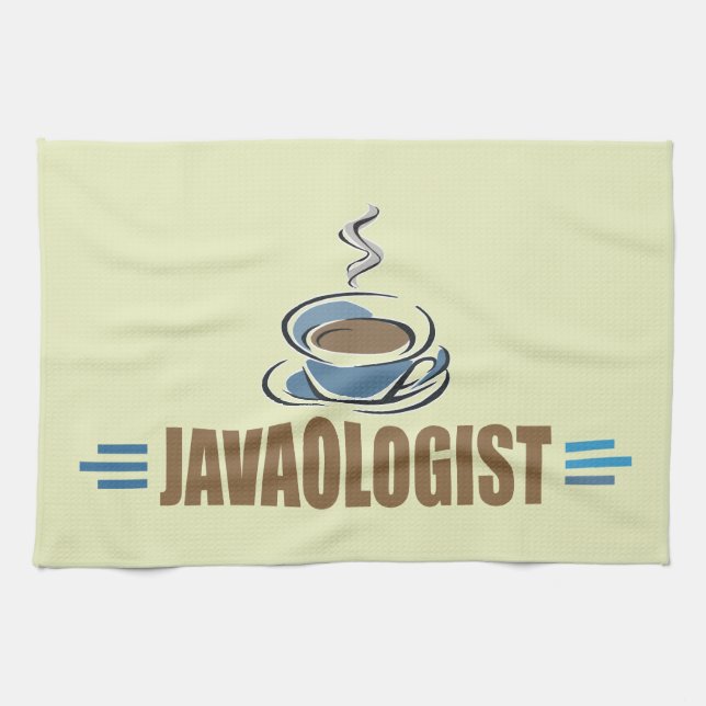 Funny Coffee Tea Towel (Horizontal)