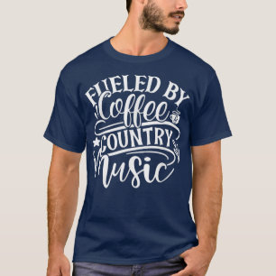Funny Coffee Western Line Dancing Cowgirl Country T-Shirt