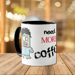 Funny Coffee Zombie Mug
