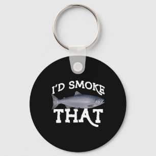 Funny Coho Salmon Fishing Saltwater Freshwater Ang Key Ring