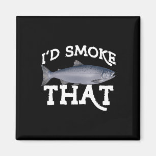 Funny Coho Salmon Fishing Saltwater Freshwater Ang Magnet