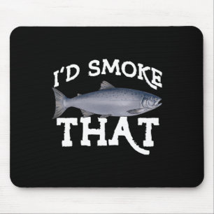 Funny Coho Salmon Fishing Saltwater Freshwater Ang Mouse Pad