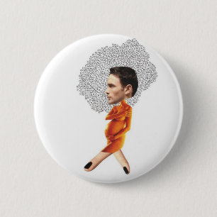 Funny Collage Pregoman 6 Cm Round Badge