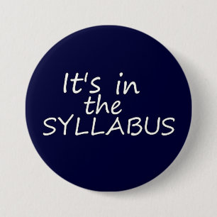 Funny College Professor Button