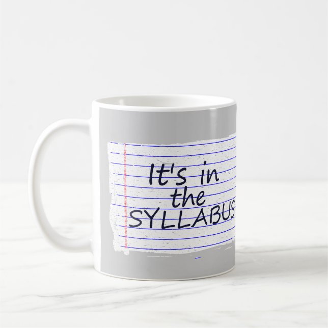 Funny College Professor Mug (Left)