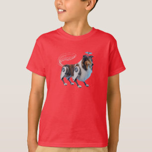 Funny Collie Robot Kids' T-Shirt