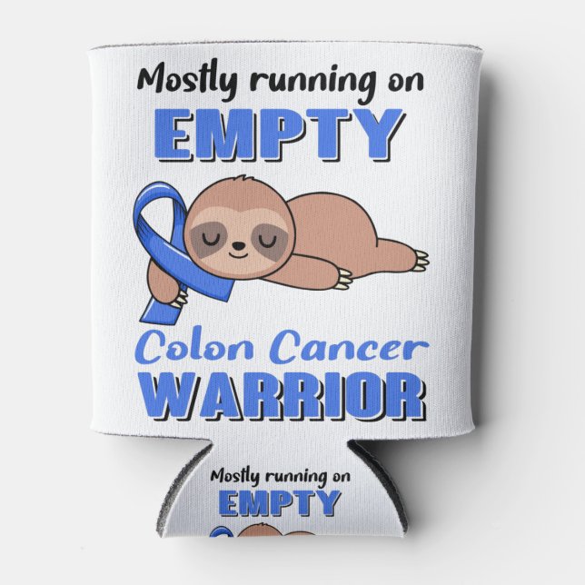 Funny Colon Cancer Awareness Gifts Can Cooler (Front)