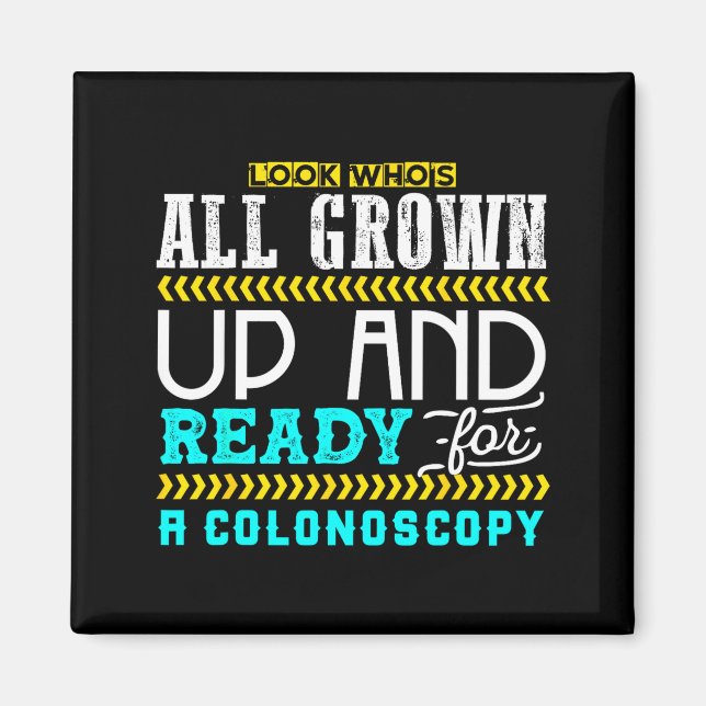 Funny Colonoscopy Joke Medical Humour Checkup  Magnet (Front)