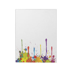 FUNNY COLOR SPLASH II + your backgr. & ideas Notepad