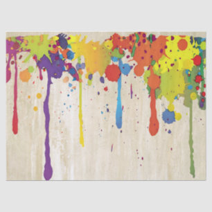 FUNNY COLOR SPLASH II + your backgr. & ideas Tissue Paper