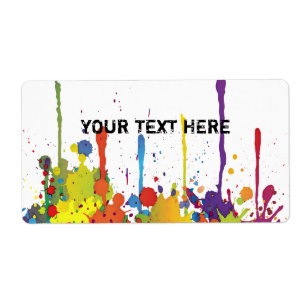 FUNNY COLOR SPLASH II + your backgr. & text