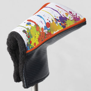 FUNNY COLOR SPLASHes II + your backgr. & ideas Golf Head Cover
