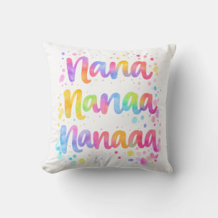 Funny Colorful Dreamy Quote Paint Splashes Rainbow Cushion