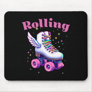 Funny Colorful Roller Skate Skills Street Party Bi Mouse Pad