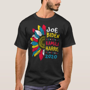 Funny ColorfulSunflower Joe Biden Kamala Harris 20 T-Shirt