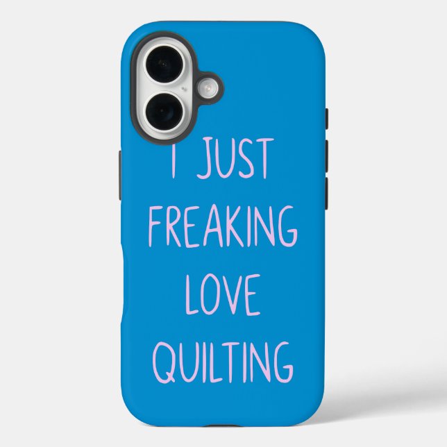 Funny Colourful Quilting Love Saying for Quilters Case-Mate iPhone Case (Back)