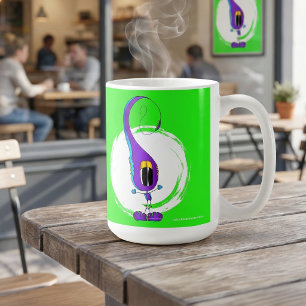 Funny, Colourful, Quirky, Cartoon Character Coffee Mug