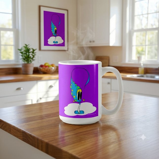 Funny, Colourful, Quirky, Cartoon Character Coffee Mug (Take a look at this very cool cartoon character mug!)