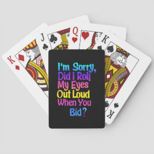 Funny Colourful Sarcastic Playing Cards Deck