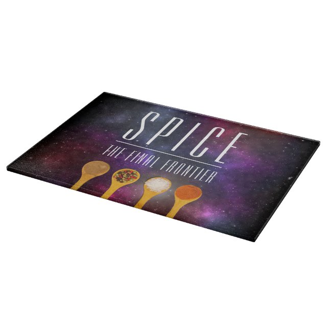 Funny Colourful Spice the Final Frontier Cutting Board (Corner)