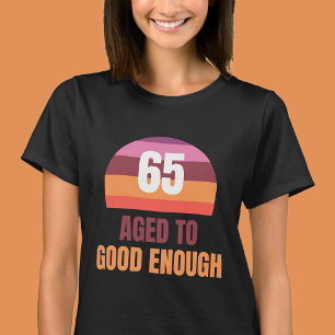 Funny Colourful Sunset 65th Birthday T Shirt