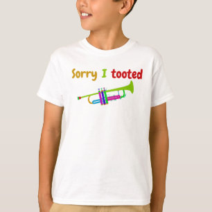 Funny Colourful Trumpet  T-Shirt