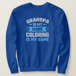 Funny Colouring Grandpa Sweatshirt
