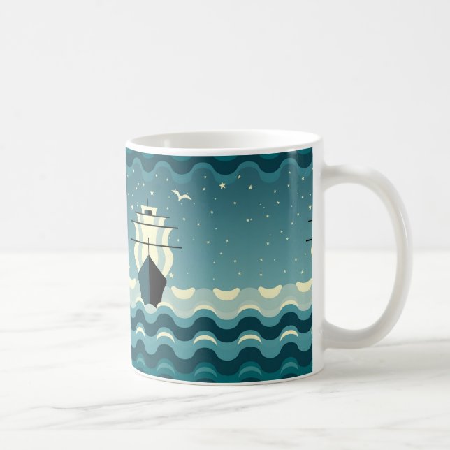 funny Columbus day gift Idea Coffee Mug (Right)
