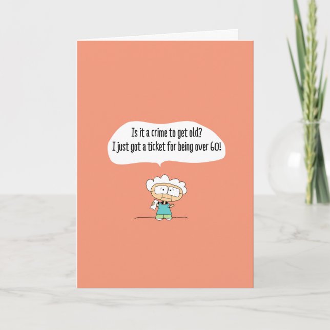 Funny Comic Birthday Greeting Card - 114 (Front)