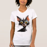 Funny Comic Caricature Cat