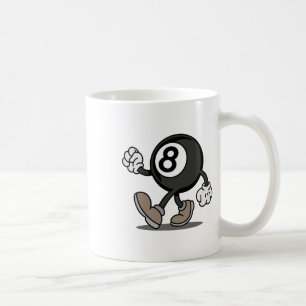 Funny Comic Snooker Billiard Player 8-ll Coffee Mug