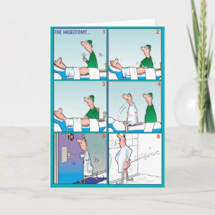 Funny comic strip card