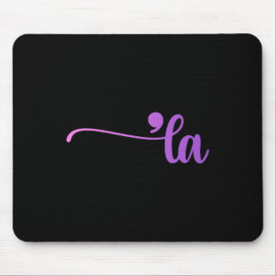 Funny Comma La Colouring  Mouse Pad