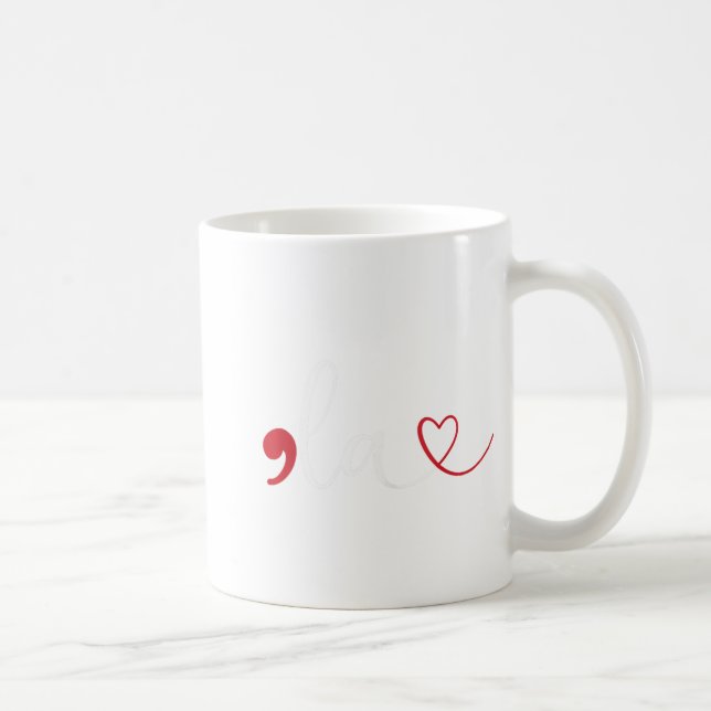 Funny Comma La Kamala Harris Punctuation La Electi Coffee Mug (Right)