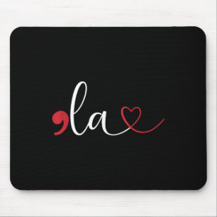 Funny Comma La Kamala Harris Punctuation La Electi Mouse Pad