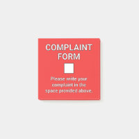 Funny Complaint Form