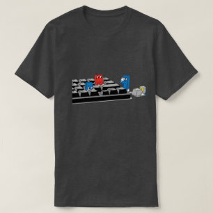 Funny Computer Keyboard Game   Geeky Tech Shirt